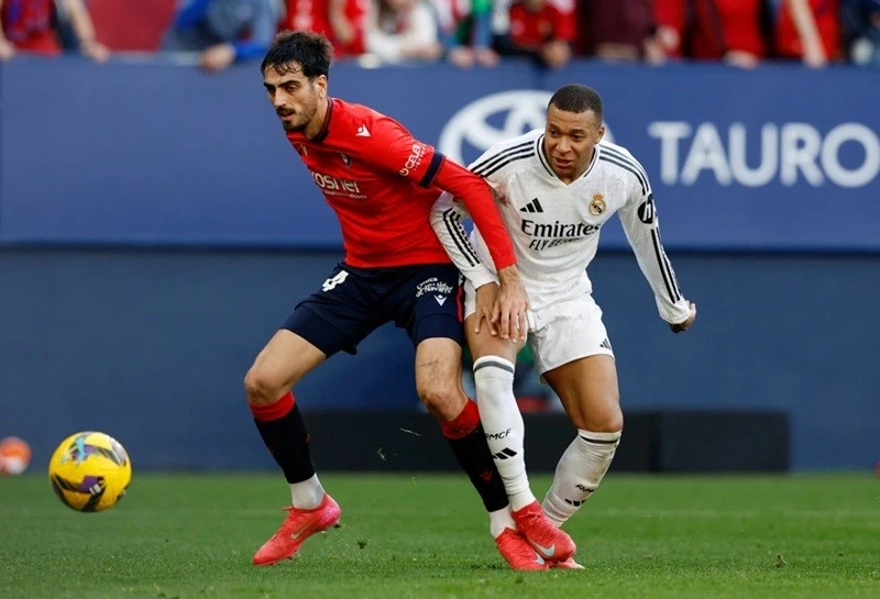 Real Madrid hòa thất vọng trước Osasuna. (Nguồn: Reuters)