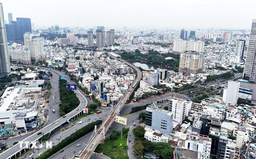 Theo đề án sau sắp xếp, Thành phố Hồ Chí Minh có 102 đơn vị hành chính mới. (Ảnh: Hồng Đạt/TTXVN)