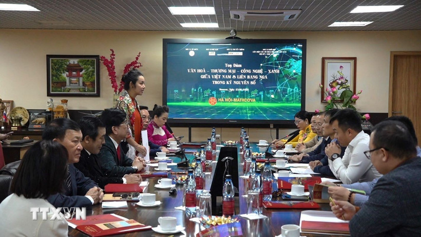 Quang cảnh tọa đ&agrave;m. (Ảnh: Trần Hải/TTXVN)