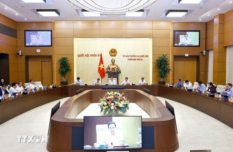 Chủ tịch Quốc hội Trần Thanh Mẫn phát biểu. (Ảnh: Doãn Tấn/TTXVN)