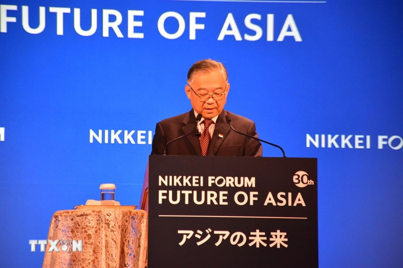 Phó Thủ tướng Singapore Gan Kim Yong. (Ảnh: Nguyễn Tuyến/TTXVN)