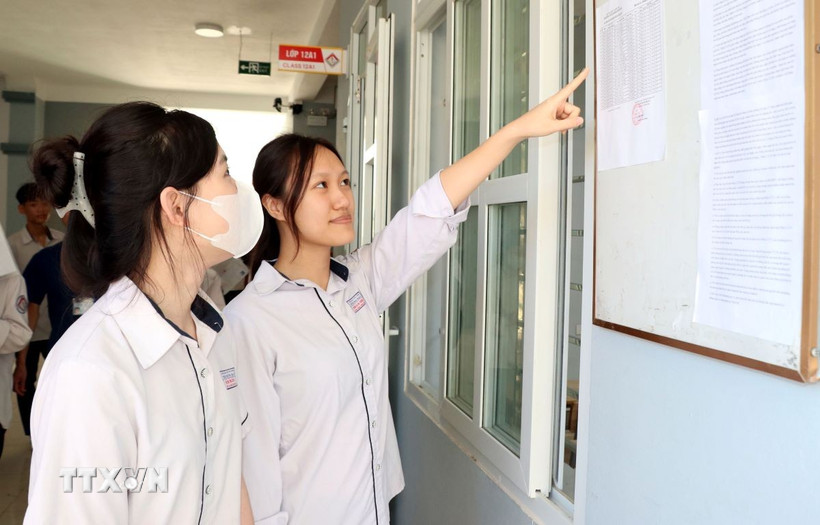 Thí sinh tham gia kỳ thi tốt nghiệp Trung học Phổ thông năm 2025. (Ảnh minh họa. Nguyễn Lành/TTXVN)