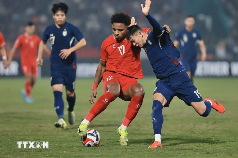 Việt Nam quyết vượt qua Thái Lan ở chung kết lượt về để vô địch AFF Cup 2024. (Ảnh: Minh Quyết/TTXVN)