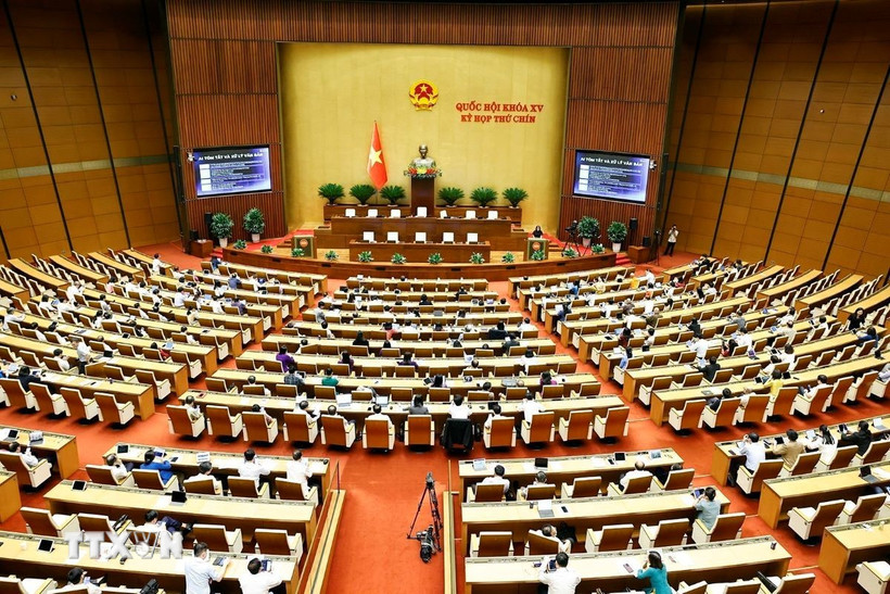 Quang cảnh kỳ họp thứ 9, Quốc hội khóa XV. (Ảnh: Doãn Tấn/TTXVN)