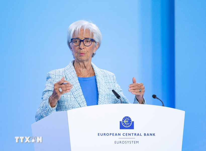 Chủ tịch ECB Christine Lagarde. (Ảnh: THX/TTXVN)