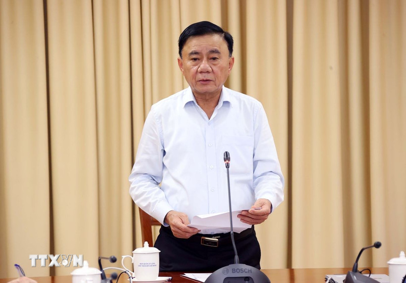 Thường trực Ban Bí thư Trần Cẩm Tú. (Ảnh: Văn Điệp/TTXVN)