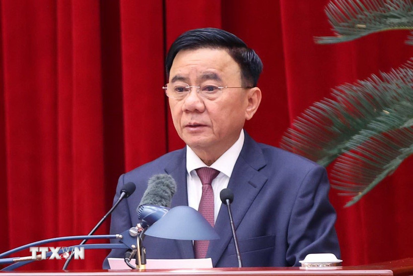 Ông Trần Cẩm Tú, Ủy viên Bộ Chính trị, Thường trực Ban Bí thư, Chủ nhiệm Ủy ban Kiểm tra Trung ương. (Ảnh: Văn Điệp/TTXVN)