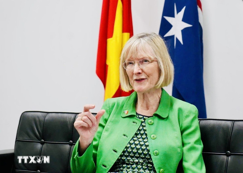 Đại sứ Australia Gillian Bird. (Ảnh: Việt Đức/TTXVN)