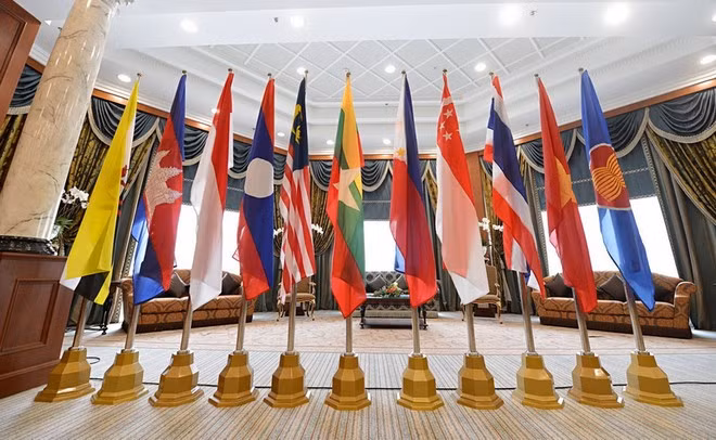 Quốc kỳ các nước ASEAN.