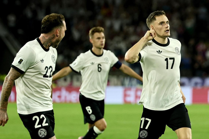 Tuyển Đức có chiến thắng đầu tay tại vòng loại World Cup 2026. (Nguồn: EPA)