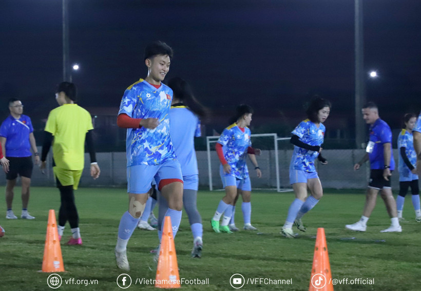 Tuyển nữ Việt Nam sẵn sàng cho trận ra quân. (Nguồn: VFF)