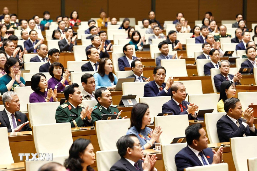 Kỳ họp thứ 9, Quốc hội khóa XV sẽ khai mạc vào ngày mai - 5/5/2025. (Ảnh: TTXVN)