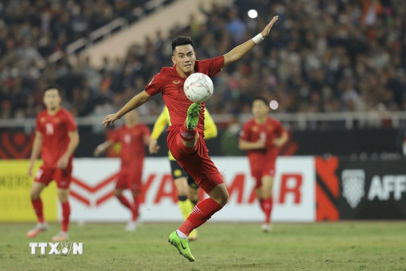 Tiến Linh được kỳ vọng sẽ tỏa sáng khi đối đầu Malaysia. (Ảnh: Minh Quyết/TTXVN)