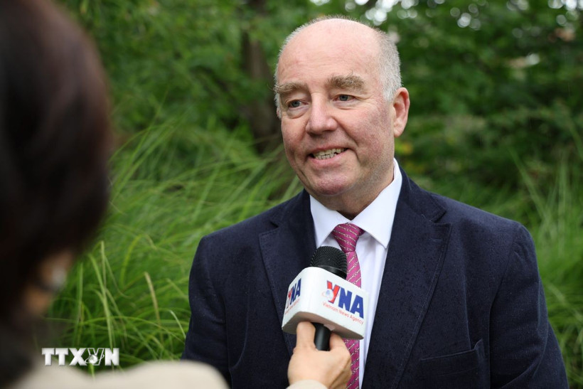 Ông Rolf Schulze, Chủ tịch Hội Đức Việt, cựu Đại sứ Đức tại Việt Nam. (Ảnh: TTXVN)