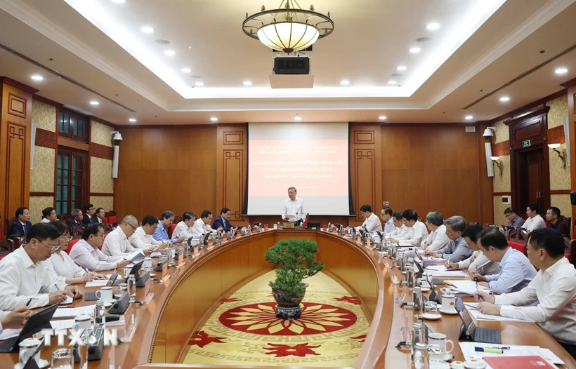 Tổng Bí thư Tô Lâm phát biểu. (Ảnh: Thống Nhất/TTXVN)