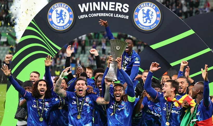Chelsea giành chức vô địch Conference League. (Nguồn: ChelseaFc) Chelsea giành chức vô địch Conference League. (Nguồn: ChelseaFc)