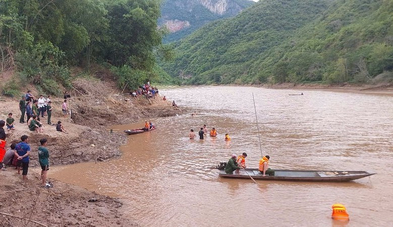 Khu vực 2 chị em bị nước. (Nguồn: Báo Tiền phong)