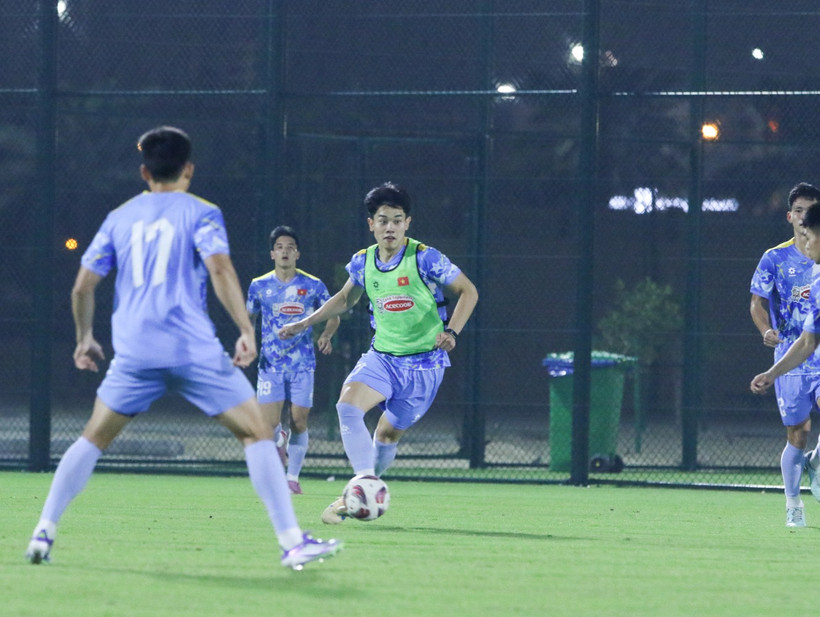 Đình Bắc và đồng đội nỗ lực chuẩn bị cho giải U23 châu Á 2026. (Nguồn: VFF)