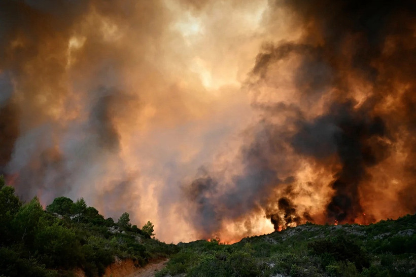 Cháy rừng ở Pháp. (Nguồn: Guardian)