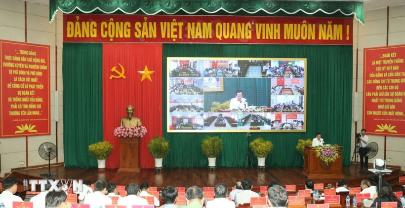 Hậu Giang triển khai nhiệm vụ vận hành thử nghiệm bộ máy các cơ quan Đảng, Nhà nước, Mặt trận Tổ quốc cấp xã (mới) trên địa bàn tỉnh. (Ảnh: Duy Khương/TTXVN)