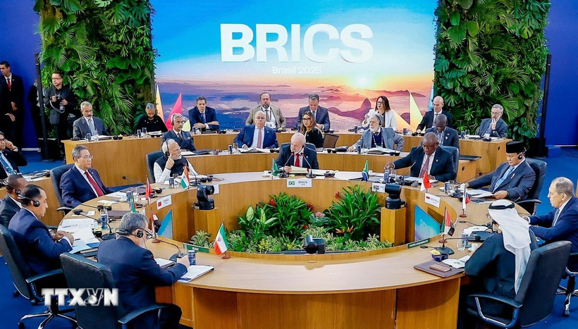 Hội nghị thượng đỉnh BRICS ở Rio de Janeiro, Brazil ngày 6/7/2025. (Ảnh: ANI/TTXVN)