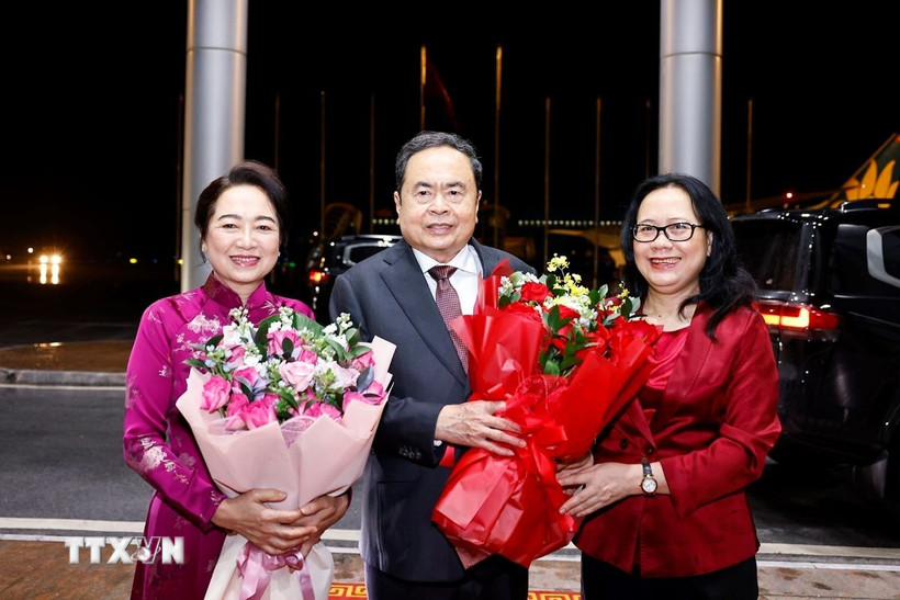 Chủ tịch Quốc hội Trần Thanh Mẫn lên đường thăm chính thức Senegal, Maroc và dự Hội nghị các Chủ tịch Quốc hội thế giới lần thứ 6 tại Thụy Sĩ. (Ảnh: Doãn Tấn/TTXVN)