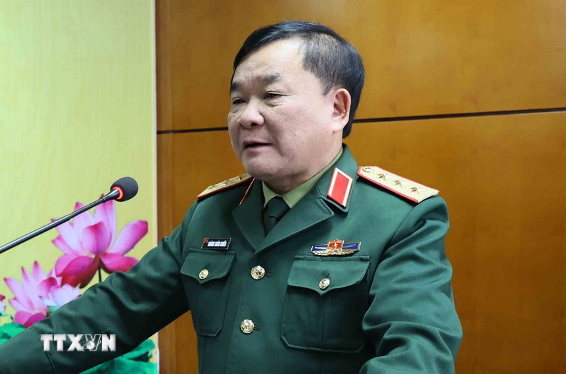 Thượng tướng Hoàng Xuân Chiến, Ủy viên Trung ương Đảng, Ủy viên Thường vụ Quân ủy Trung ương, Thứ trưởng Bộ Quốc phòng. (Ảnh: An Đăng/TTXVN)