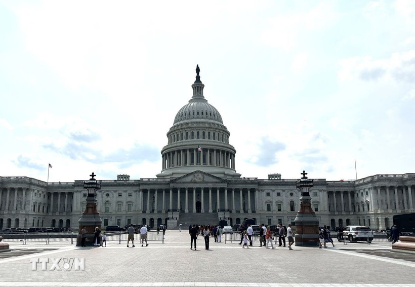Trụ sở Quốc hội Mỹ tại thủ đô Washington D.C. (Ảnh: Ngọc Quang/TTXVN)