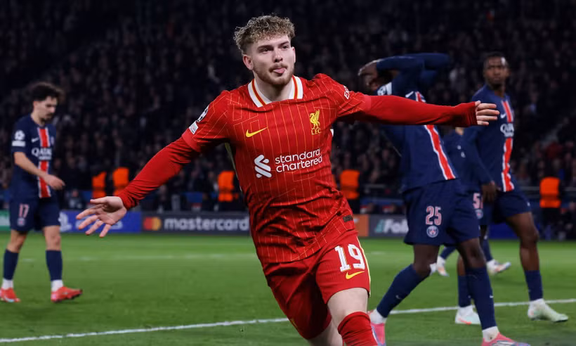 Harvey Elliott giúp Liverpool nhọc nhằn vượt qua PSG. (Nguồn: Getty Images)