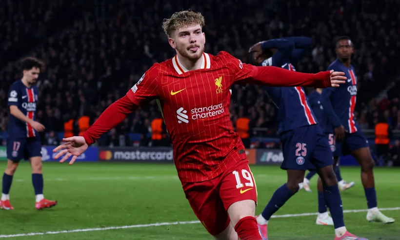 Harvey Elliott giúp Liverpool nhọc nhằn vượt qua PSG. (Nguồn: Getty Images)