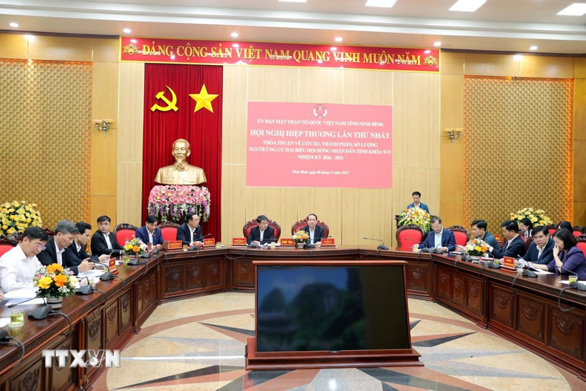 Toàn cảnh hội nghị hiệp thương lần thứ nhất. (Ảnh: Đại Nghĩa/TTXVN)