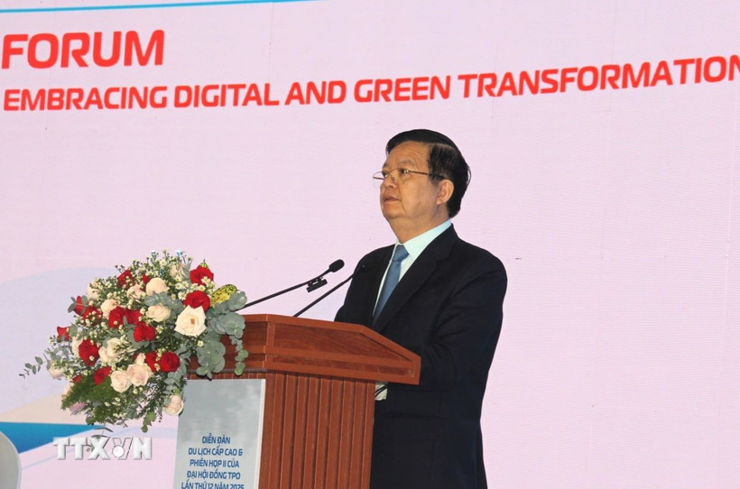 Phó Thủ tướng Chính phủ Mai Văn Chính phát biểu tại Diễn đàn. (Ảnh: Mỹ Phương/TTXVN)