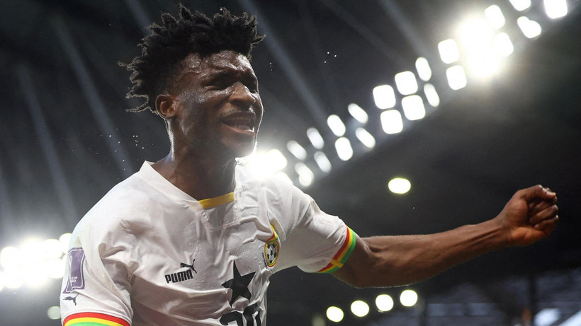 Mohammed Kudus ghi bàn mang chiến thắng về cho Ghana.