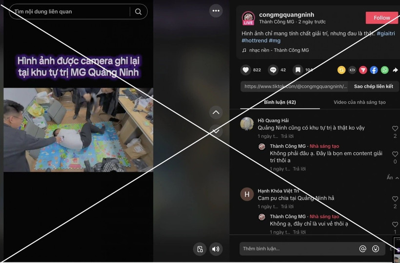 Hình ảnh dàn dựng với mục đích câu view.