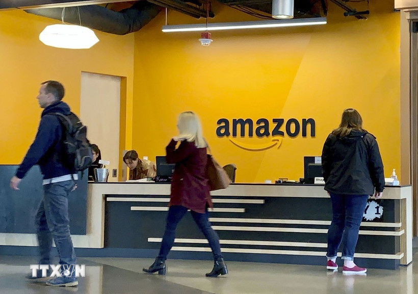 Trụ sở Amazon tại Seattle, Mỹ. (Ảnh: Kyodo/TTXVN)