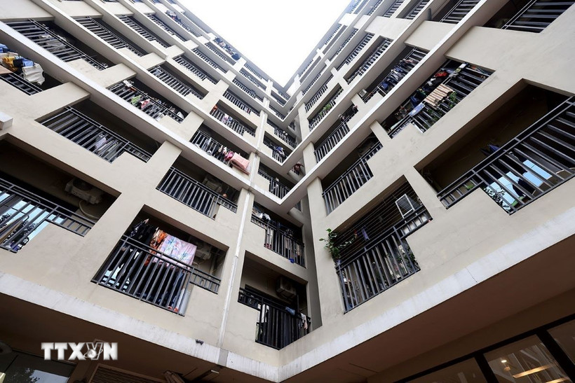 Nhà ở xã hội là nhu cầu cần thiết với bộ phận người có thu nhập thấp. (Ảnh: Tuấn Anh/TTXVN)