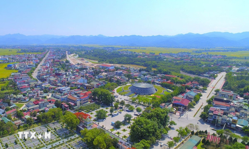 Thành phố Điện Biên Phủ (tỉnh Điện Biên) đang đổi thay từng ngày. (Ảnh: Xuân Tư/TTXVN)