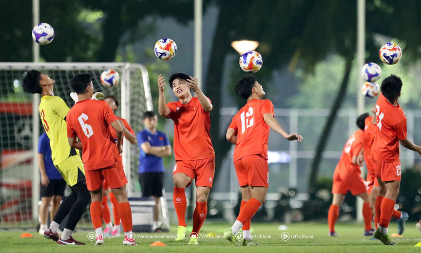 U23 Việt Nam tự tin bước vào trận gặp U23 Philippines. (Nguồn: VFF)