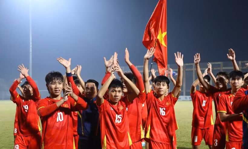 U17 Việt Nam sẵn sàng cho trận gặp U17 Australia. (Nguồn: VFF)