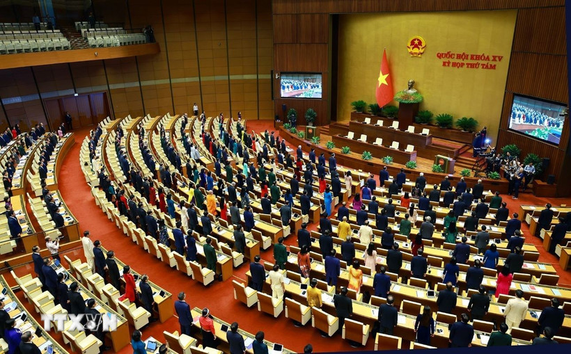 Kỳ họp thứ 8, Quốc hội khóa XV. (Ảnh: TTXVN)