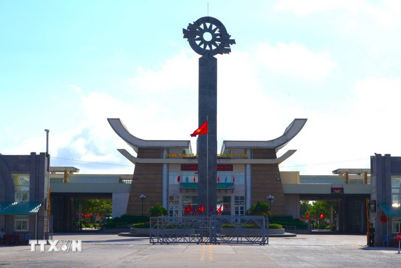 Cửa khẩu quốc tế Mộc Bài, tỉnh Tây Ninh. (Ảnh: Minh Phú/TTXVN)
