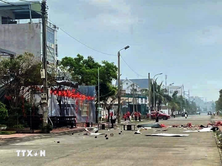 Hiện trường vụ việc. (Ảnh: TTXVN phát)