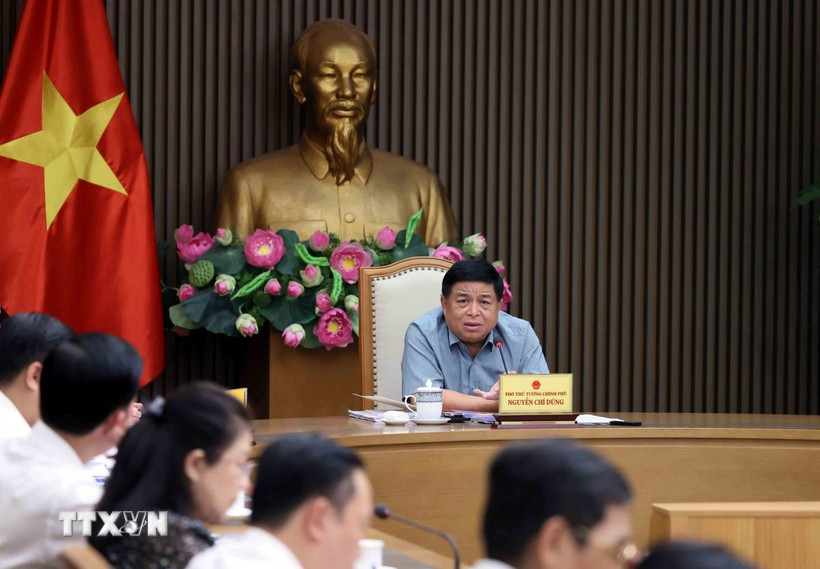 Phó Thủ tướng Nguyễn Chí Dũng phát biểu. (Ảnh: An Đăng/TTXVN)