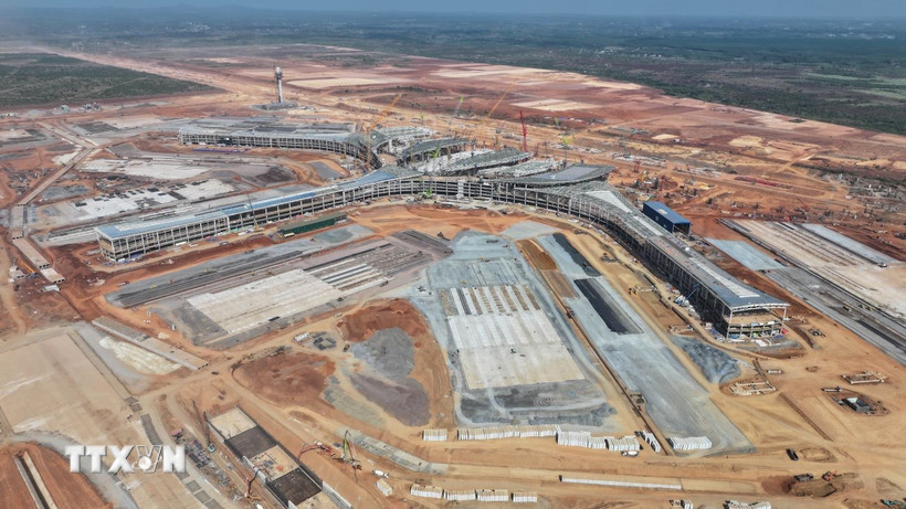 Nhà ga hành khách sân bay Long Thành. (Ảnh: Công Phong/TTXVN)