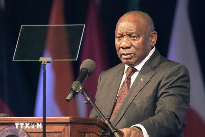 Tổng thống Nam Phi Cyril Ramaphosa. (Ảnh: Kyodo/TTXVN)