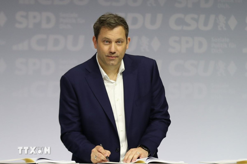 Bộ trưởng Tài chính Đức, Lars Klingbeil. (Ảnh: THX/TTXVN)