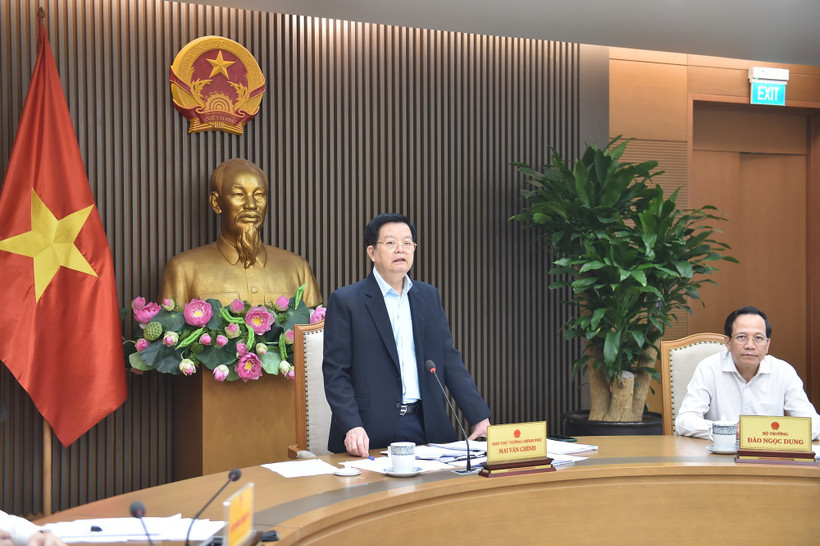 Phó Thủ tướng Mai Văn Chính phát biểu. (Nguồn; Báo Chính phủ)