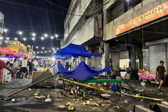 Hình ảnh ở Cebu sau khi xảy ra động đất. (Nguồn: Anadolu)