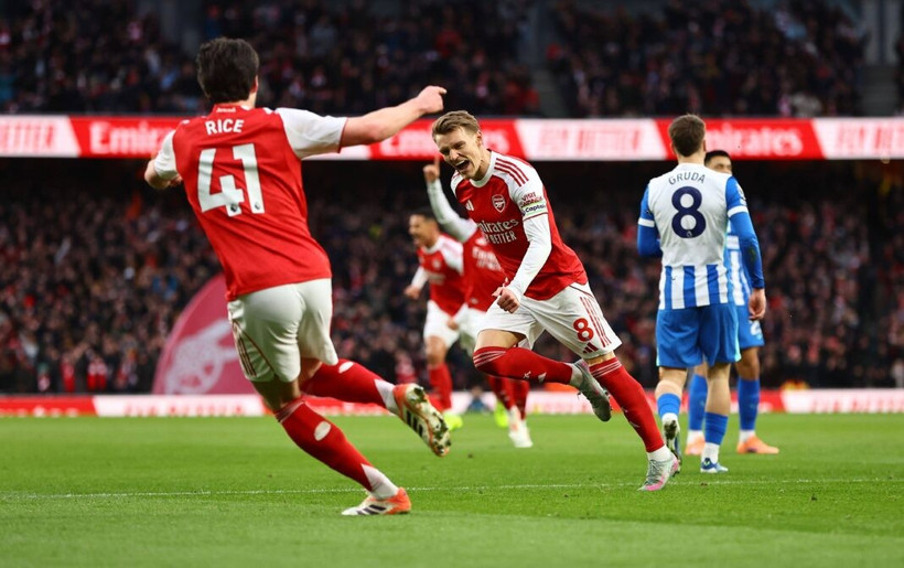 Arsenal tiếp tục dẫn đầu bảng xếp hạng Premier League. (Nguồn: Imago)