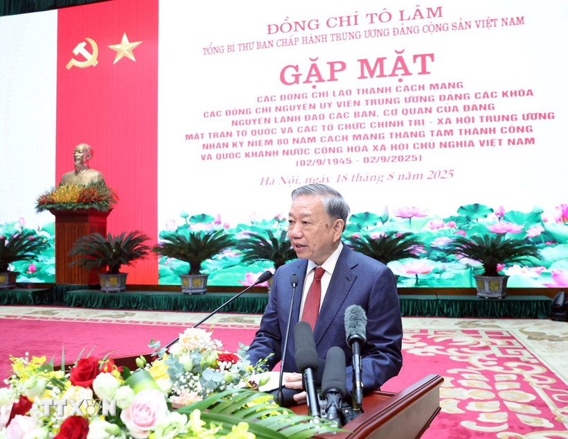 Tổng Bí thư Tô Lâm phát biểu. (Ảnh: Thống Nhất/TTXVN)